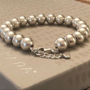 Silpada Sterling Bead Ball “On The Ball” Bracelet B2303